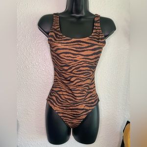 Size S Tiger print one piece Bathing Suit